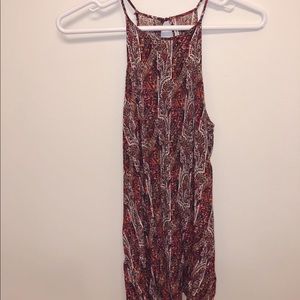 Bohemian patterned tank styled dress with pockets